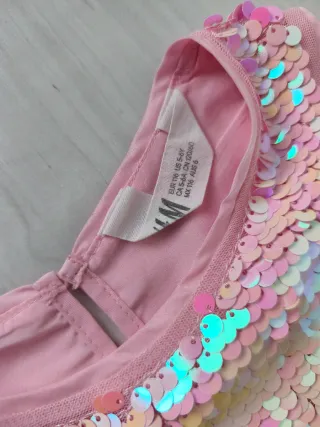 Vestido de lentejuelas rosa