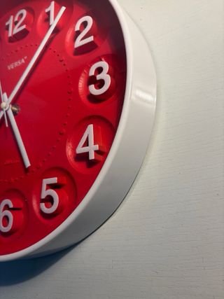 Reloj de Pared Rojo