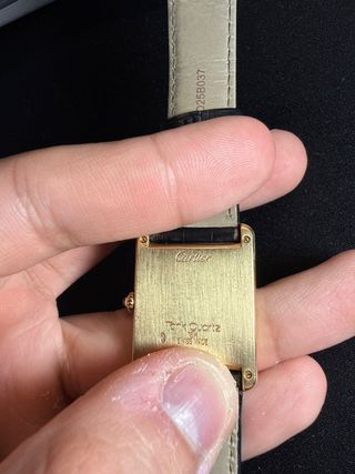 Reloj Cartier Tank Cuarzo 18k