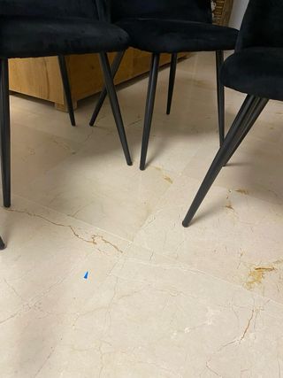 4 Sillas Comedor Terciopelo Negro