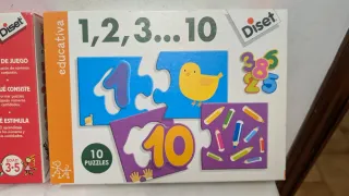 Lote Puzzles y Domino Contar Números Diset