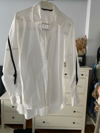 Chaqueta de cuero negra