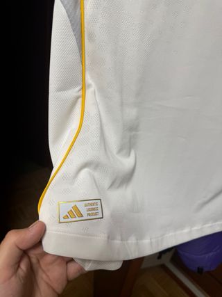 Camiseta Real Madrid Adidas Blanca y Dorada