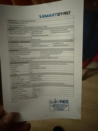 Patinete Eléctrico Smartgyro Speedway 800W