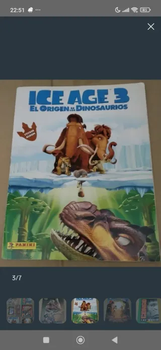 Álbumes de cromos de cine incompletos