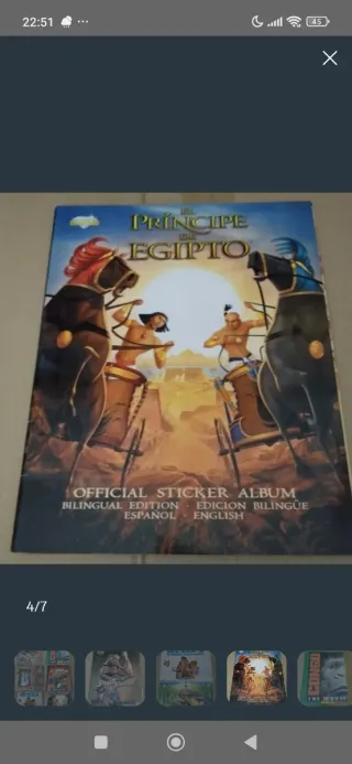 Álbumes de cromos de cine incompletos