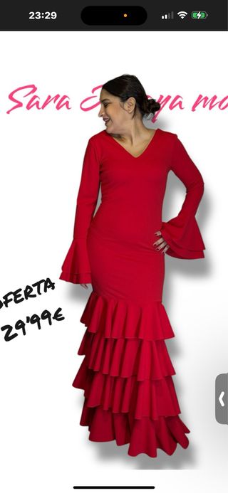 Vestido de Flamenca Rojo