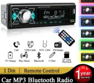 Radio Reproductpr Coche MP3 Bluetooth USB 1Din