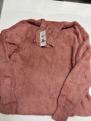 Jersey rosa peludo talla L