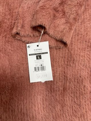Jersey rosa peludo talla L