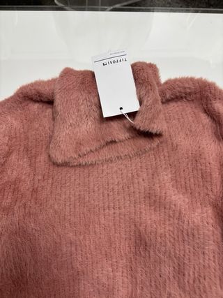 Jersey rosa peludo talla L