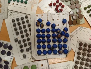 Lote de botones antiguos