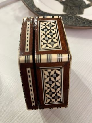 Joyero antiguo de madera comprado en Egipto