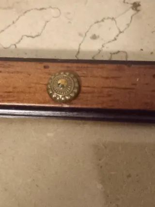 Portafoto vintage legno con dettagli bronzo