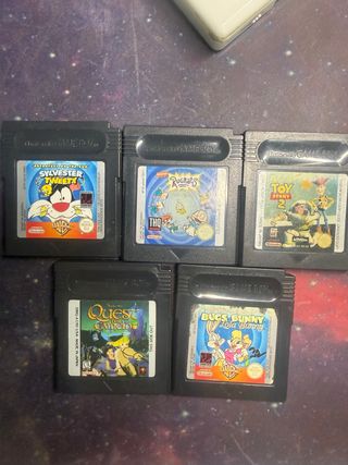 5 Juegos Game Boy: Sylvester, Rugrats, Toy Story 2