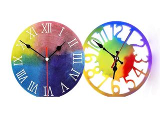 3 Moldes Silicona Reloj Resina Epoxi o acrilica