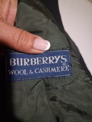 Chaqueta Burberry Cachemir Negra Talla 40