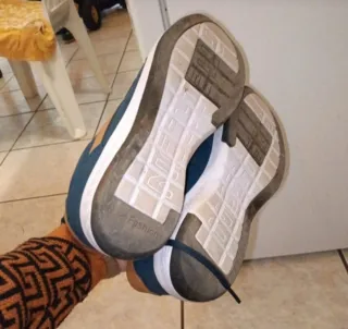 Sneakers uomo blu e marroni