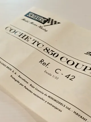 Folleto Original TC 850 Coupé