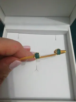 Pulsera Tous Vermeil Oro y Esmeralda