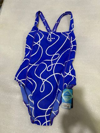 Bañador de Natación Arena Azul y Blanco
