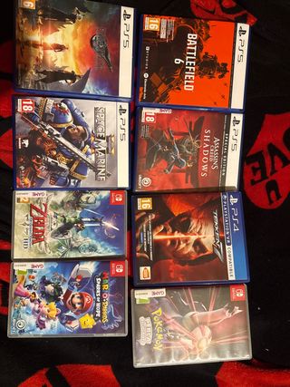 Lote 8 Videojuegos PS5, PS4, Switch