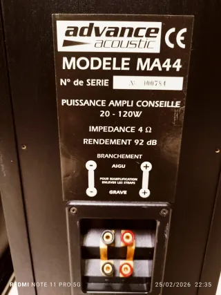 ADVANCE ACOUSTIC MA44 ALTAVOCES