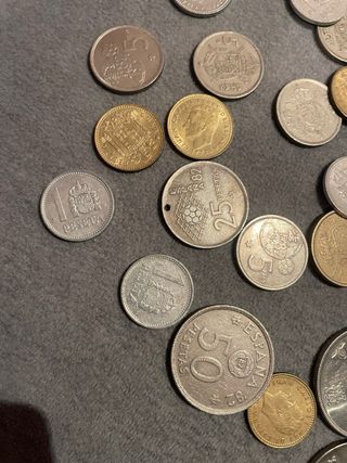 Monedas antiguas Juan Carlos colección