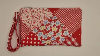 Neceser artesanal patchwork 18x11 cm