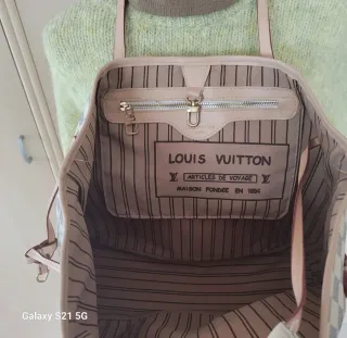 Borsa Louis Vuitton Damier Azur Neverfull MM