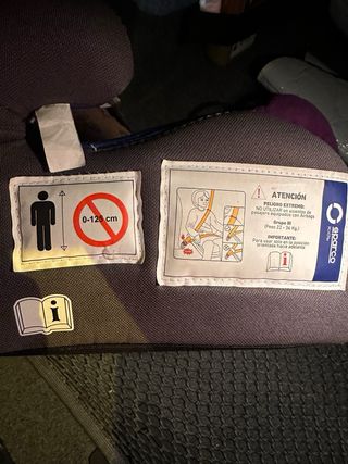 Silla coche Sparco coche azul