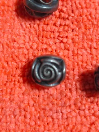 Lote 6 piezas plata charms para pulsera