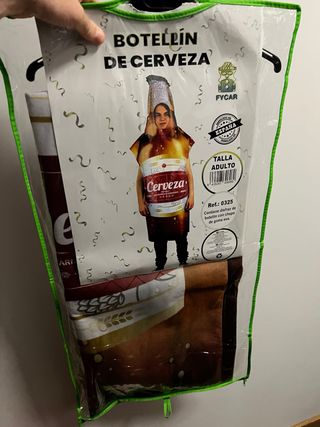 Disfraz Botellín Cerveza Talla Adulto FYCAR