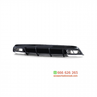 Difusor trasero deportivo con tubos de escape neg