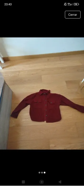 Sobrecamisa burdeos pana