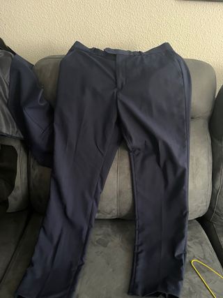 Traje de 3 piezas azul marino para hombre