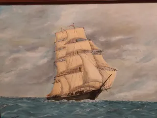 Cuadro Barco Velero Óleo pintura a mano