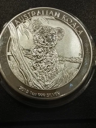 Moneda Australiana Koala 2015 1oz 999 Plata