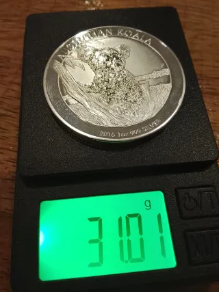 Moneda Australiana Koala 2015 1oz 999 Plata