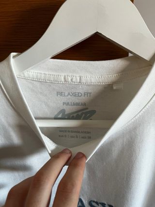 Camiseta STWD Pull & Bear Blanca