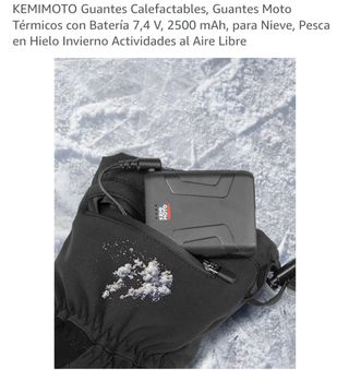 Guantes KEMIMOTO Calefactables Moto Negros