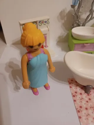 Baño Playmobil con Figura