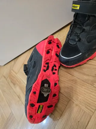 Zapatillas Ciclismo Mavic Negras/Rojas