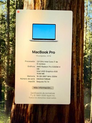 MacBook Pro 16 2019 i7 16GB RAM 500GB SSD