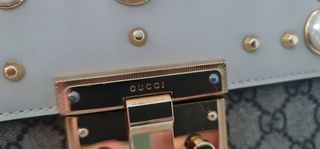 Bolso de noche Beige y Dorado Mod. GG