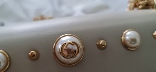 Bolso de noche Beige y Dorado Mod. GG