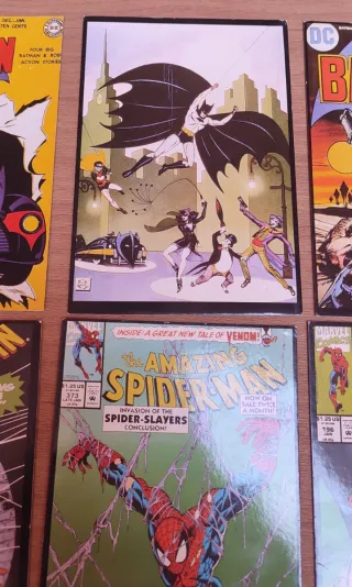 Cofanetto Cartoline Spiderman e Batman vintage