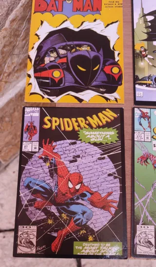 Cofanetto Cartoline Spiderman e Batman vintage