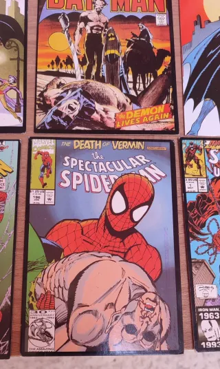 Cofanetto Cartoline Spiderman e Batman vintage