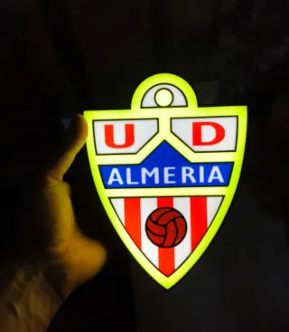 Lámpara LED 3D UD Almería con Nombre